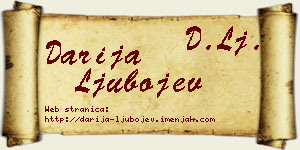 Darija Ljubojev vizit kartica